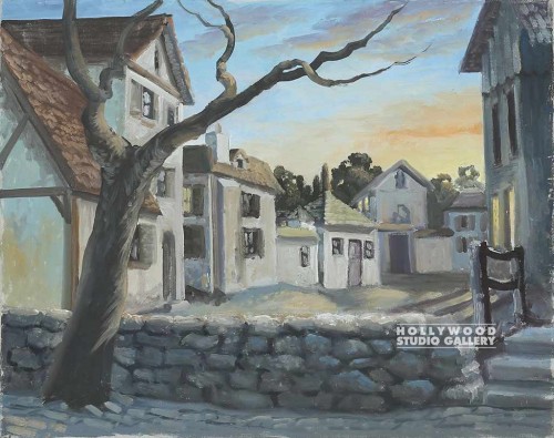 16x20 VILLAGE VINTAGE PAINT/UNFRMED