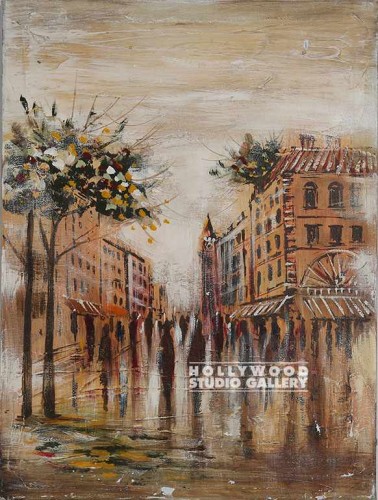 18x24" STREET SCENE UNFRAMED CANVAS