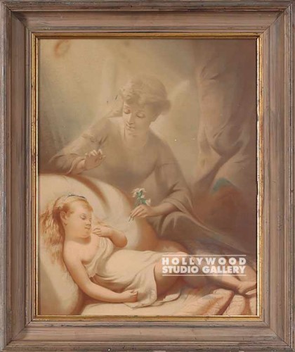19x25 Angel by Child`s Bedside