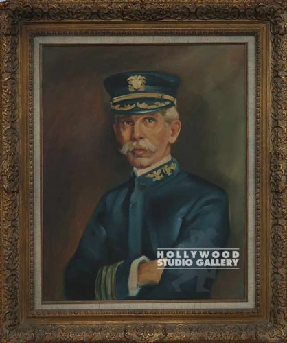 40x34 Captain-oil Canvas Gold Frm