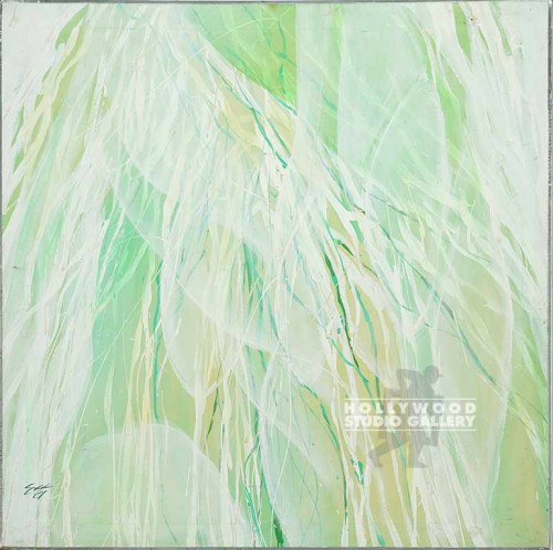 30x30 Green/White Abstract