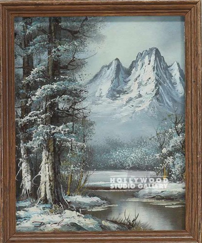 8x10 Winter Scene/Mountain