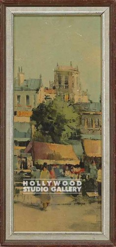 27x13 Framed/Paris Flea Market