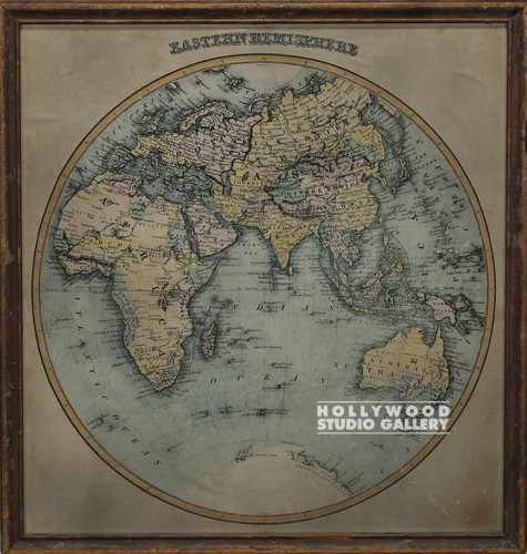 36x34 Map Framed (BAD FRAME)