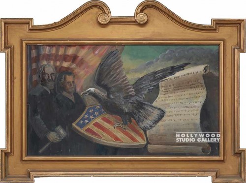 44x59 Eagle/Shield/Judge Painting