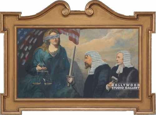 44x59 Blind Justice/Fancy Frame