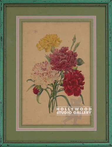 17x13 Floral/Green Mat