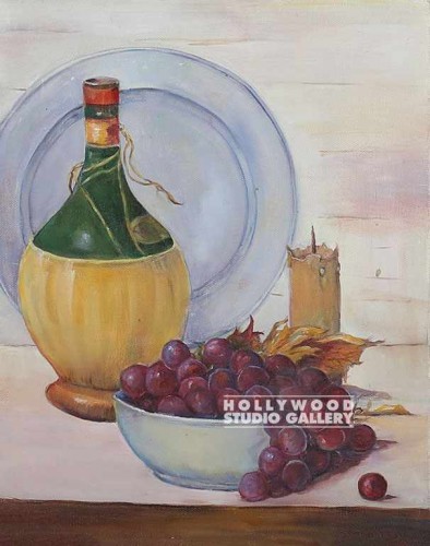 14X11UNFRAMED GRAPES&WINE/CNVS