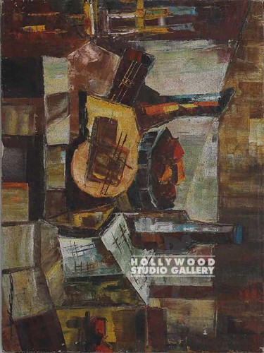 18x24 ABST.STILL LIFE UNFRAMED CAV