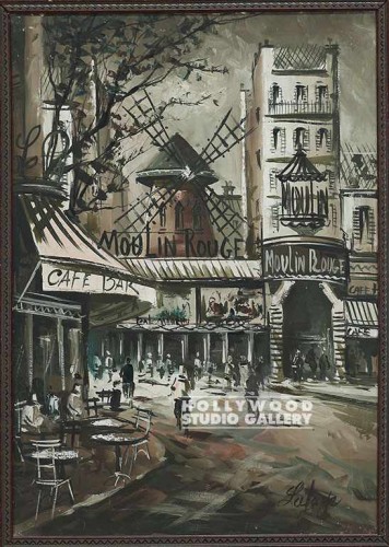 27X19 B/W MOULIN ROUGE STREET CNVS