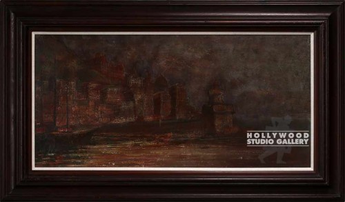 48x24 SMOKY BOAT SCENE/UNFRMED