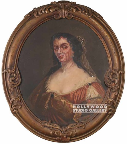 35x31 OVAL PORTRAIT UGLY LADY