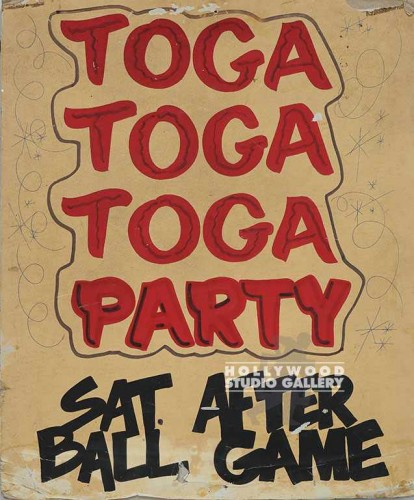 24x20 Toga Party Sign/Unframed