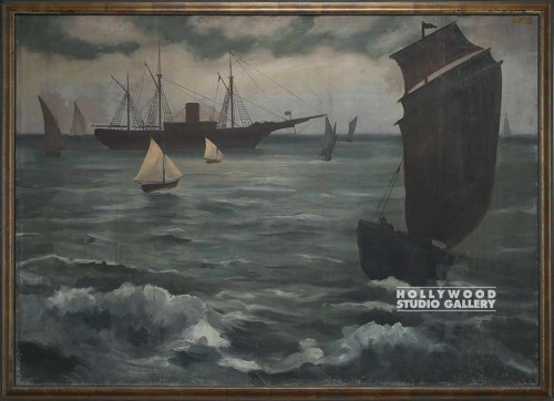 54x74 DARK SEASCAPE/CLIPPER
