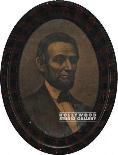 25x19 OVAL PORTRAIT OF LINCOLN