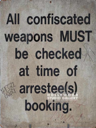 24x18 ALL WEAPONS SIGN/UNFRAMED