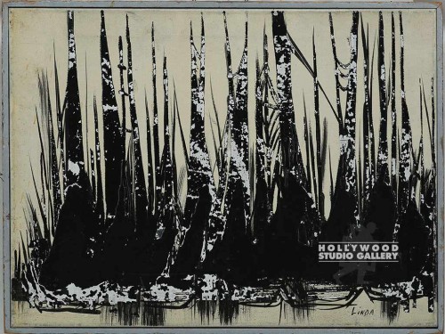19x25 60`s Scratchy B/W Boats