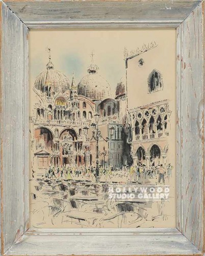 20x16 Pen & Ink Architech./Cathedrl