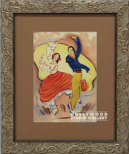 24x20 Dancing Couple Flamenco