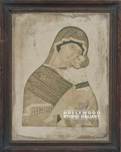 16x13 B W Mother & Child Religious