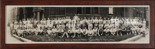9X31 B W PANORAMIC MALE STUDENTS