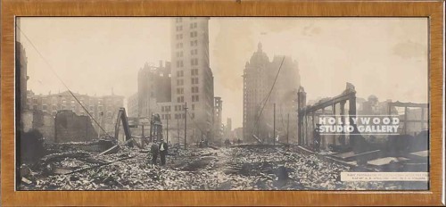 9x20 SEPIA PANORAMIC S.F. FIRE 1906