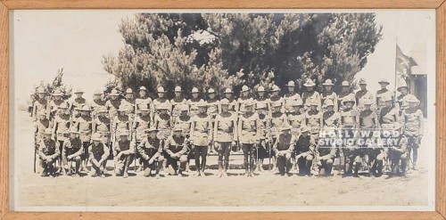 11x22 SEPIA PANORAMIC INFANTRY