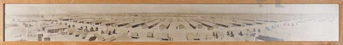 9X73 PANORAMIC SEPIA MILITARY CAMP
