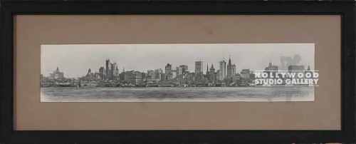 10X25 PAMORAMIC VINTAGE NY SKYLINE