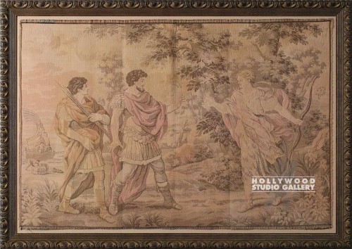 31X44 FRAMED ROMAN TAPESTRY