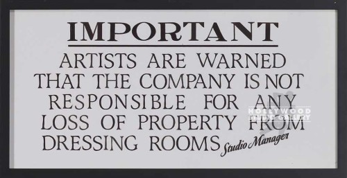10x20 SIGN IMPORTANTDRESSING RM
