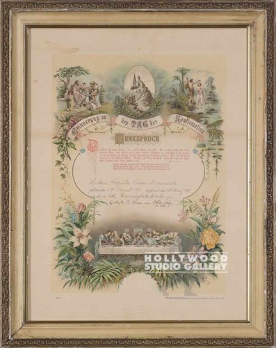 19X14 VINT-CONFIRMATION CERTIFICATE