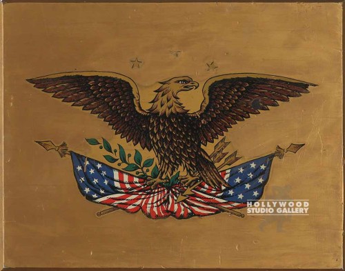 12X15 AMERICAN EAGLE W FLAGS PLAQUE