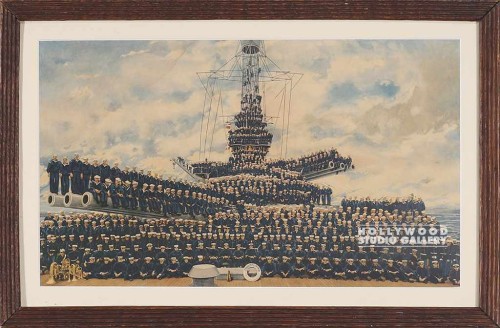 11X17 VINT SAILORS ON SHIP