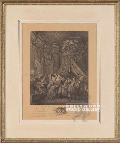 16x13 French Engraving Gold Frame