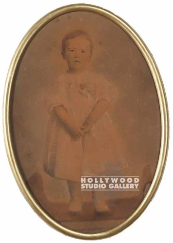22X17 OVAL-ORN-MTL LIL GIRL