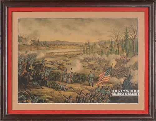 24x32 Civil War Battle Brown Frm