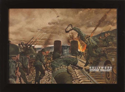 17x23 WORLD WAR BATTLE BRWN FRM