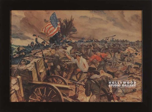 17x23 Civil War Battle Brwn Frm
