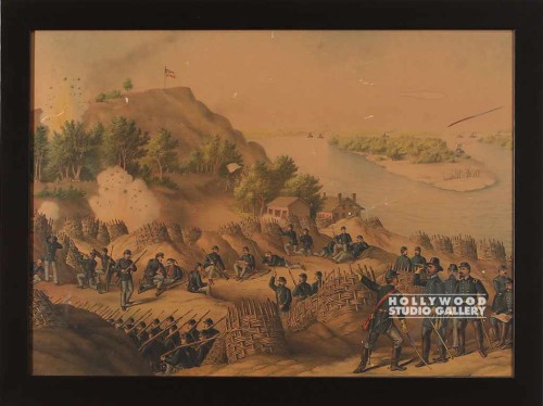 20x27 Civil War Battle Brwn Frm