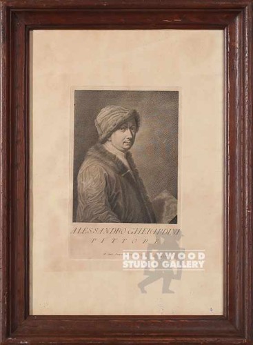 22X16 MALE PORTRAIT ENGRAVING
