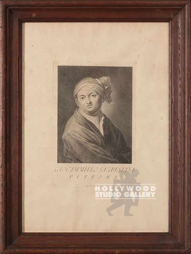 22X16 MALE PORTRAIT ENGRAVING