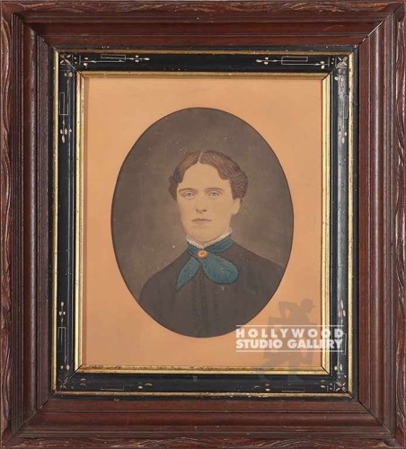 18x16 Antique Male Port. Brwn Frm