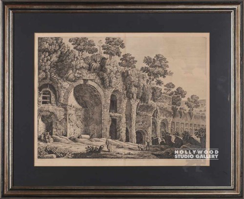 23x27Antique Roman Architect. Engrv