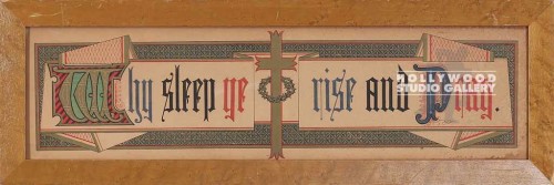 7x22 Vintage Rise and Pray Brwn Frm