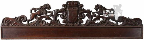 69X19``WOODEN PEDIMENT