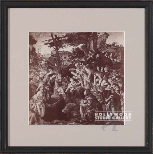 12x12 ANTIQUE RELIGIOUS ETCH. BLCK