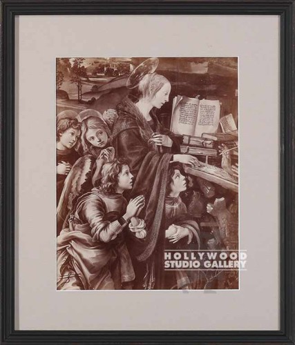 14x12 ANTIQUE RELIGIOUS ETCH. BLCK
