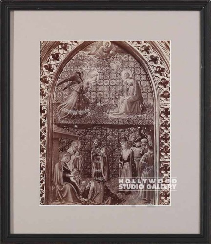 14x12 ANTIQUE RELIGIOUS ETCH. BLCK