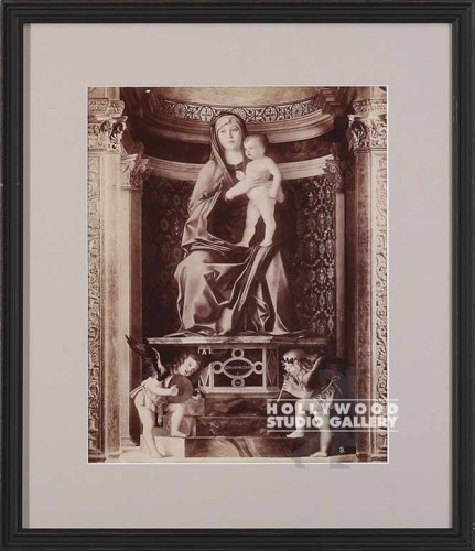 14x12 ANTIQUE RELIGIOUS ETCH. BLCK